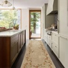 image:image2x3 Washable Small Rug for Entryway Door Mat Indoor Entrance Stain Resistant Non Slip Rubber Backed Low Pile Soft Throw Area Rugs for Bedroom Kitchen Front Door Indoor Entrance Foyer EntryEdge Floral Brown