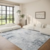 image:image2x3 Washable Small Rug for Entryway Door Mat Indoor Entrance Stain Resistant Non Slip Rubber Backed Low Pile Soft Throw Area Rugs for Bedroom Kitchen Front Door Indoor Entrance Foyer EntryBlue and Gray
