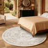 image:image2x3 Washable Small Rug for Entryway Door Mat Indoor Entrance Stain Resistant Non Slip Rubber Backed Low Pile Soft Throw Area Rugs for Bedroom Kitchen Front Door Indoor Entrance Foyer EntryBeige White and Black