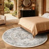 image:image2x3 Washable Small Rug for Entryway Door Mat Indoor Entrance Stain Resistant Non Slip Rubber Backed Low Pile Soft Throw Area Rugs for Bedroom Kitchen Front Door Indoor Entrance Foyer EntryGrey and Orange