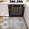 image:image2x3 Washable Small Rug for Entryway Door Mat Indoor Entrance Stain Resistant Non Slip Rubber Backed Low Pile Soft Throw Area Rugs for Bedroom Kitchen Front Door Indoor Entrance Foyer EntryBlue and Gray