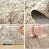 image:image2x3 Washable Small Rug for Entryway Door Mat Indoor Entrance Stain Resistant Non Slip Rubber Backed Low Pile Soft Throw Area Rugs for Bedroom Kitchen Front Door Indoor Entrance Foyer EntryBrown and Beige