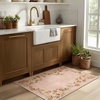 image:image2x3 Washable Small Rug for Entryway Door Mat Indoor Entrance Stain Resistant Non Slip Rubber Backed Low Pile Soft Throw Area Rugs for Bedroom Kitchen Front Door Indoor Entrance Foyer EntryEdge Floral Pink
