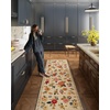 image:image2x3 Washable Small Rug for Entryway Door Mat Indoor Entrance Stain Resistant Non Slip Rubber Backed Low Pile Soft Throw Area Rugs for Bedroom Kitchen Front Door Indoor Entrance Foyer EntryBeige Floral
