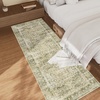 image:image2x3 Washable Small Rug for Entryway Door Mat Indoor Entrance Stain Resistant Non Slip Rubber Backed Low Pile Soft Throw Area Rugs for Bedroom Kitchen Front Door Indoor Entrance Foyer EntryGreen