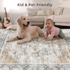 image:image2x3 Washable Small Rug for Entryway Door Mat Indoor Entrance Stain Resistant Non Slip Rubber Backed Low Pile Soft Throw Area Rugs for Bedroom Kitchen Front Door Indoor Entrance Foyer EntryGrey and Orange