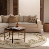 image:image2x3 Washable Small Rug for Entryway Door Mat Indoor Entrance Stain Resistant Non Slip Rubber Backed Low Pile Soft Throw Area Rugs for Bedroom Kitchen Front Door Indoor Entrance Foyer EntryEdge Floral Cream Brown