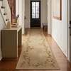 image:image2x3 Washable Small Rug for Entryway Door Mat Indoor Entrance Stain Resistant Non Slip Rubber Backed Low Pile Soft Throw Area Rugs for Bedroom Kitchen Front Door Indoor Entrance Foyer EntryEdge Floral Brown
