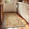 image:image2x3 Washable Small Rug for Entryway Door Mat Indoor Entrance Stain Resistant Non Slip Rubber Backed Low Pile Soft Throw Area Rugs for Bedroom Kitchen Front Door Indoor Entrance Foyer EntryEdge Floral Brown