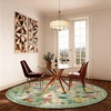 image:image2x3 Washable Small Rug for Entryway Door Mat Indoor Entrance Stain Resistant Non Slip Rubber Backed Low Pile Soft Throw Area Rugs for Bedroom Kitchen Front Door Indoor Entrance Foyer EntryGreen Floral