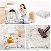 image:image2x3 Washable Small Rug for Entryway Door Mat Indoor Entrance Stain Resistant Non Slip Rubber Backed Low Pile Soft Throw Area Rugs for Bedroom Kitchen Front Door Indoor Entrance Foyer EntryBeige White and Black