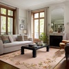 image:image2x3 Washable Small Rug for Entryway Door Mat Indoor Entrance Stain Resistant Non Slip Rubber Backed Low Pile Soft Throw Area Rugs for Bedroom Kitchen Front Door Indoor Entrance Foyer EntryEdge Floral Pink