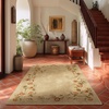 image:image2x3 Washable Small Rug for Entryway Door Mat Indoor Entrance Stain Resistant Non Slip Rubber Backed Low Pile Soft Throw Area Rugs for Bedroom Kitchen Front Door Indoor Entrance Foyer EntryEdge Floral Brown