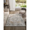 image:image2x3 Washable Small Rug for Entryway Door Mat Indoor Entrance Stain Resistant Non Slip Rubber Backed Low Pile Soft Throw Area Rugs for Bedroom Kitchen Front Door Indoor Entrance Foyer EntryGrey and Orange