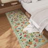 image:image2x3 Washable Small Rug for Entryway Door Mat Indoor Entrance Stain Resistant Non Slip Rubber Backed Low Pile Soft Throw Area Rugs for Bedroom Kitchen Front Door Indoor Entrance Foyer EntryGreen Floral