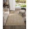 image:image2x3 Washable Small Rug for Entryway Door Mat Indoor Entrance Stain Resistant Non Slip Rubber Backed Low Pile Soft Throw Area Rugs for Bedroom Kitchen Front Door Indoor Entrance Foyer EntryBrown and Beige