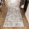 image:image2x3 Washable Small Rug for Entryway Door Mat Indoor Entrance Stain Resistant Non Slip Rubber Backed Low Pile Soft Throw Area Rugs for Bedroom Kitchen Front Door Indoor Entrance Foyer EntryGrey and Orange