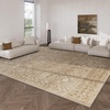 image:image2x3 Washable Small Rug for Entryway Door Mat Indoor Entrance Stain Resistant Non Slip Rubber Backed Low Pile Soft Throw Area Rugs for Bedroom Kitchen Front Door Indoor Entrance Foyer EntryBrown and Beige