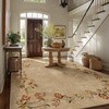 image:image2x3 Washable Small Rug for Entryway Door Mat Indoor Entrance Stain Resistant Non Slip Rubber Backed Low Pile Soft Throw Area Rugs for Bedroom Kitchen Front Door Indoor Entrance Foyer EntryEdge Floral Brown
