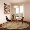 image:image2x3 Washable Small Rug for Entryway Door Mat Indoor Entrance Stain Resistant Non Slip Rubber Backed Low Pile Soft Throw Area Rugs for Bedroom Kitchen Front Door Indoor Entrance Foyer EntryEdge Floral Brown