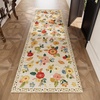 image:image2x3 Washable Small Rug for Entryway Door Mat Indoor Entrance Stain Resistant Non Slip Rubber Backed Low Pile Soft Throw Area Rugs for Bedroom Kitchen Front Door Indoor Entrance Foyer EntryBeige Floral