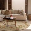 image:image2x3 Washable Small Rug for Entryway Door Mat Indoor Entrance Stain Resistant Non Slip Rubber Backed Low Pile Soft Throw Area Rugs for Bedroom Kitchen Front Door Indoor Entrance Foyer EntryEdge Floral Brown