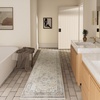 image:image2x3 Washable Small Rug for Entryway Door Mat Indoor Entrance Stain Resistant Non Slip Rubber Backed Low Pile Soft Throw Area Rugs for Bedroom Kitchen Front Door Indoor Entrance Foyer EntryBeige White and Black