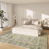 image:image2x3 Washable Small Rug for Entryway Door Mat Indoor Entrance Stain Resistant Non Slip Rubber Backed Low Pile Soft Throw Area Rugs for Bedroom Kitchen Front Door Indoor Entrance Foyer EntryGreen