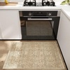 image:image2x3 Washable Small Rug for Entryway Door Mat Indoor Entrance Stain Resistant Non Slip Rubber Backed Low Pile Soft Throw Area Rugs for Bedroom Kitchen Front Door Indoor Entrance Foyer EntryBrown and Beige