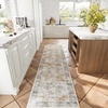 image:image2x3 Washable Small Rug for Entryway Door Mat Indoor Entrance Stain Resistant Non Slip Rubber Backed Low Pile Soft Throw Area Rugs for Bedroom Kitchen Front Door Indoor Entrance Foyer EntryGrey and Orange