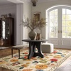 image:image2x3 Washable Small Rug for Entryway Door Mat Indoor Entrance Stain Resistant Non Slip Rubber Backed Low Pile Soft Throw Area Rugs for Bedroom Kitchen Front Door Indoor Entrance Foyer EntryBeige Floral