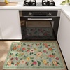 image:image2x3 Washable Small Rug for Entryway Door Mat Indoor Entrance Stain Resistant Non Slip Rubber Backed Low Pile Soft Throw Area Rugs for Bedroom Kitchen Front Door Indoor Entrance Foyer EntryGreen Floral