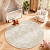 image:image2x3 Washable Small Rug for Entryway Door Mat Indoor Entrance Stain Resistant Non Slip Rubber Backed Low Pile Soft Throw Area Rugs for Bedroom Kitchen Front Door Indoor Entrance Foyer EntryBeige White and Black