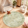 image:image2x3 Washable Small Rug for Entryway Door Mat Indoor Entrance Stain Resistant Non Slip Rubber Backed Low Pile Soft Throw Area Rugs for Bedroom Kitchen Front Door Indoor Entrance Foyer EntryGreen