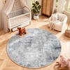 image:image2x3 Washable Small Rug for Entryway Door Mat Indoor Entrance Stain Resistant Non Slip Rubber Backed Low Pile Soft Throw Area Rugs for Bedroom Kitchen Front Door Indoor Entrance Foyer EntryBlue and Gray