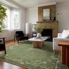 image:image2x3 Washable Small Rug for Entryway Door Mat Indoor Entrance Stain Resistant Non Slip Rubber Backed Low Pile Soft Throw Area Rugs for Bedroom Kitchen Front Door Indoor Entrance Foyer EntryEdge Floral Green