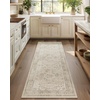 image:image2x3 Washable Small Rug for Entryway Door Mat Indoor Entrance Stain Resistant Non Slip Rubber Backed Low Pile Soft Throw Area Rugs for Bedroom Kitchen Front Door Indoor Entrance Foyer EntryBeige White and Black