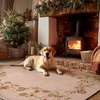 image:image2x3 Washable Small Rug for Entryway Door Mat Indoor Entrance Stain Resistant Non Slip Rubber Backed Low Pile Soft Throw Area Rugs for Bedroom Kitchen Front Door Indoor Entrance Foyer EntryEdge Floral Pink