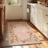 image:image2x3 Washable Small Rug for Entryway Door Mat Indoor Entrance Stain Resistant Non Slip Rubber Backed Low Pile Soft Throw Area Rugs for Bedroom Kitchen Front Door Indoor Entrance Foyer EntryEdge Floral Pink