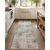 image:image2x3 Washable Small Rug for Entryway Door Mat Indoor Entrance Stain Resistant Non Slip Rubber Backed Low Pile Soft Throw Area Rugs for Bedroom Kitchen Front Door Indoor Entrance Foyer EntryPurple and Cream