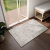 image:image2x3 Washable Small Rug for Entryway Door Mat Indoor Entrance Stain Resistant Non Slip Rubber Backed Low Pile Soft Throw Area Rugs for Bedroom Kitchen Front Door Indoor Entrance Foyer EntryBeige White and Black
