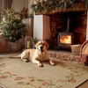 image:image2x3 Washable Small Rug for Entryway Door Mat Indoor Entrance Stain Resistant Non Slip Rubber Backed Low Pile Soft Throw Area Rugs for Bedroom Kitchen Front Door Indoor Entrance Foyer EntryEdge Floral Brown