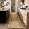 image:image2x3 Washable Small Rug for Entryway Door Mat Indoor Entrance Stain Resistant Non Slip Rubber Backed Low Pile Soft Throw Area Rugs for Bedroom Kitchen Front Door Indoor Entrance Foyer EntryEdge Floral Brown