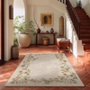 image:image2x3 Washable Small Rug for Entryway Door Mat Indoor Entrance Stain Resistant Non Slip Rubber Backed Low Pile Soft Throw Area Rugs for Bedroom Kitchen Front Door Indoor Entrance Foyer EntryEdge Floral Beige White