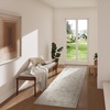 image:image2x3 Washable Small Rug for Entryway Door Mat Indoor Entrance Stain Resistant Non Slip Rubber Backed Low Pile Soft Throw Area Rugs for Bedroom Kitchen Front Door Indoor Entrance Foyer EntryBeige White and Black