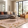 image:image2x3 Washable Small Rug for Entryway Door Mat Indoor Entrance Stain Resistant Non Slip Rubber Backed Low Pile Soft Throw Area Rugs for Bedroom Kitchen Front Door Indoor Entrance Foyer EntryEdge Floral Pink