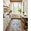 image:image2x3 Washable Small Rug for Entryway Door Mat Indoor Entrance Stain Resistant Non Slip Rubber Backed Low Pile Soft Throw Area Rugs for Bedroom Kitchen Front Door Indoor Entrance Foyer EntryBlue and Gray