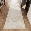 image:image2x3 Washable Small Rug for Entryway Door Mat Indoor Entrance Stain Resistant Non Slip Rubber Backed Low Pile Soft Throw Area Rugs for Bedroom Kitchen Front Door Indoor Entrance Foyer EntryBeige White and Black