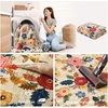 image:image2x3 Washable Small Rug for Entryway Door Mat Indoor Entrance Stain Resistant Non Slip Rubber Backed Low Pile Soft Throw Area Rugs for Bedroom Kitchen Front Door Indoor Entrance Foyer EntryBeige Floral