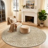 image:image2x3 Washable Small Rug for Entryway Door Mat Indoor Entrance Stain Resistant Non Slip Rubber Backed Low Pile Soft Throw Area Rugs for Bedroom Kitchen Front Door Indoor Entrance Foyer EntryBrown and Beige
